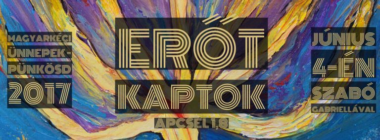 2017. 06. 04. – Délelőtti alkalom – Szabó Gabriella – ApCsel 1, 8