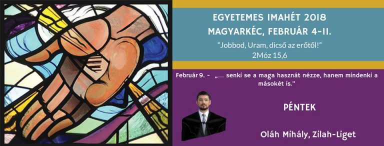2018. 02. 09. – Imaheti alkalom – Oláh Mihály – Fil 2,1-4
