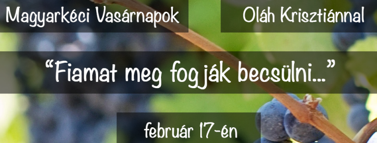 2019. 02. 17. – Oláh Krisztián – Fiamat meg fogják becsülni – Márk 12, 1-12